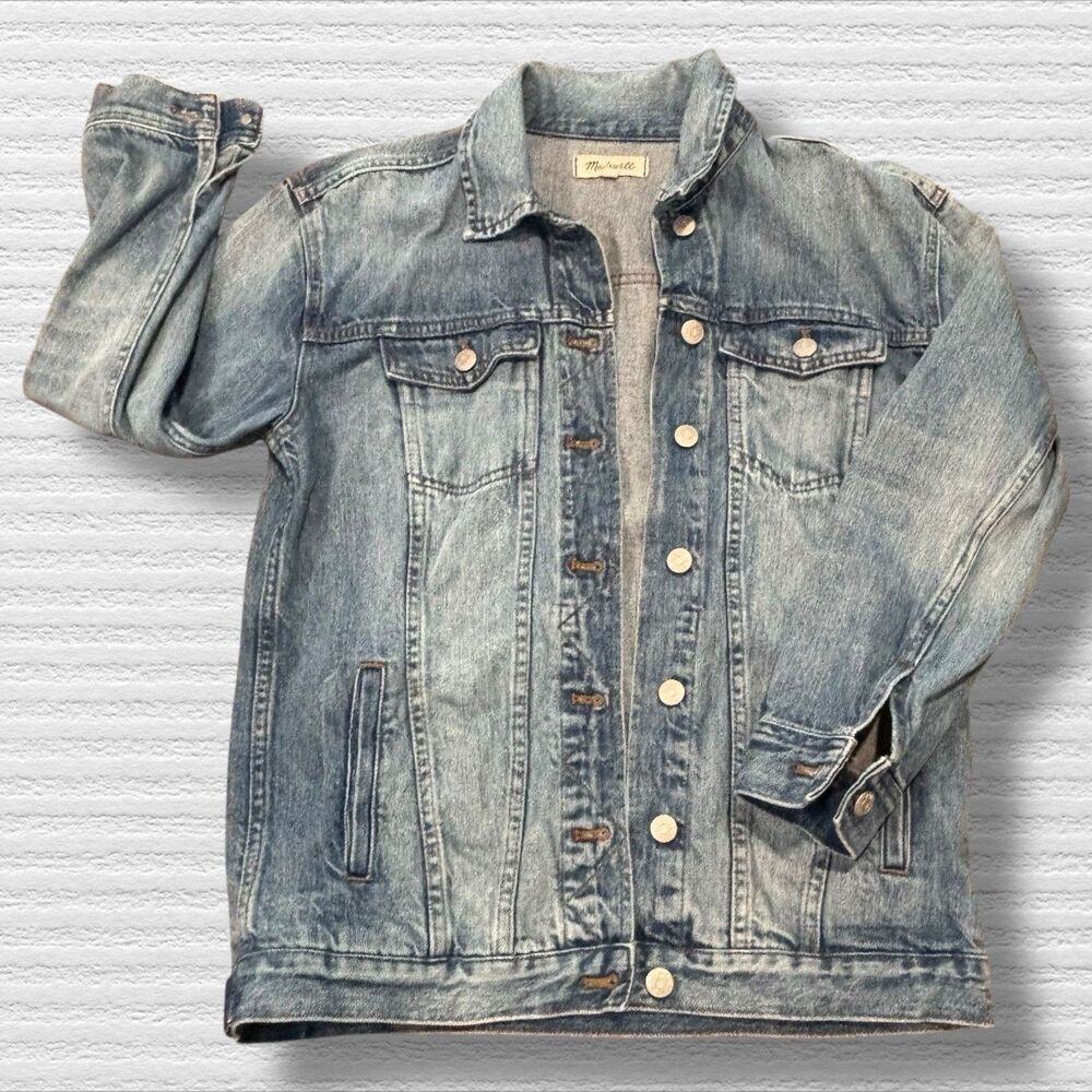 Madewell Women’s Small Light Wash Denim Jean Jacket Casual Trucker Style
